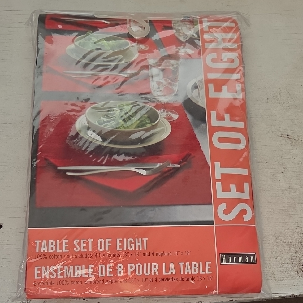 Harman Vibrant Red Dining Table Set